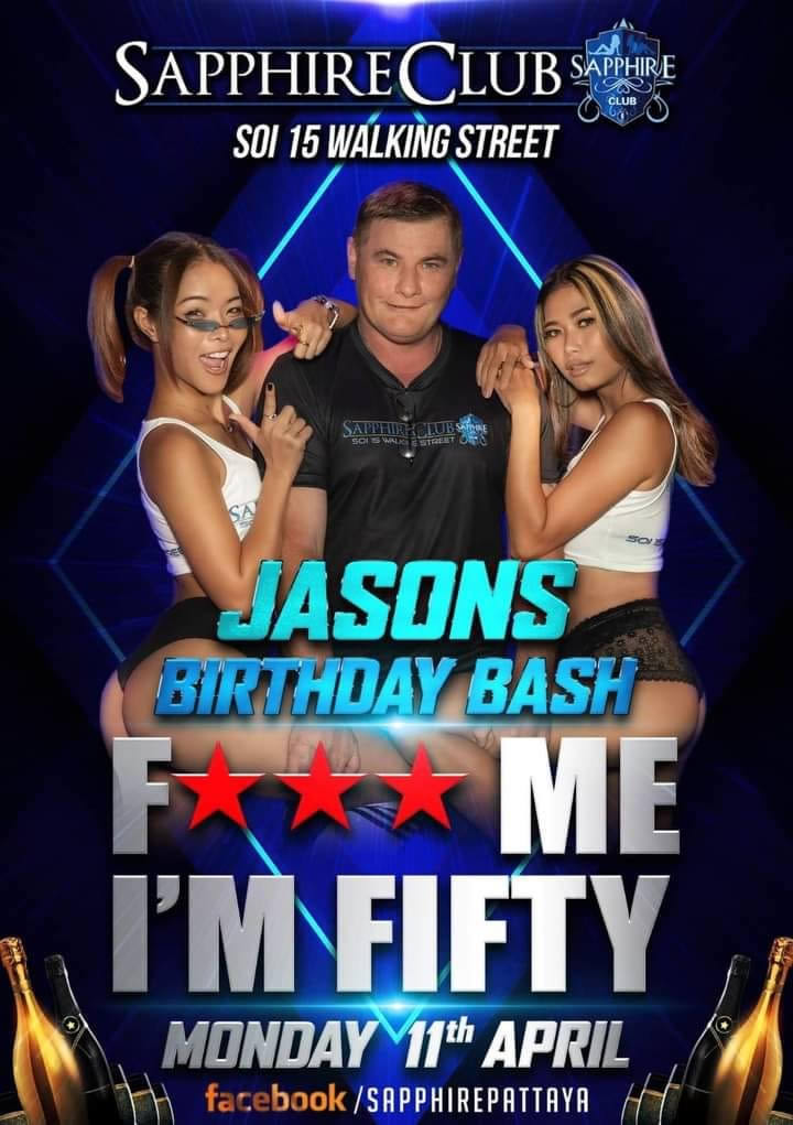 Jason’s 50th Birthday Party Monday April 11th